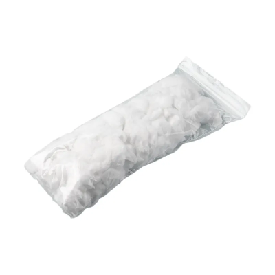 Raw bleached cotton wool