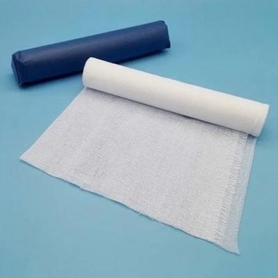 Customized Sizes 4ply Mesh 19*15 Medical 100% Cotton Gauze Roll Wound Dressing