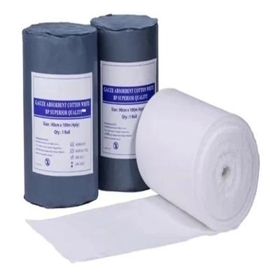 China Medical Sterile Gauze Roll With X Ray 21'/30'/40' Yarn 100% Cotton Medical Consumbles Hydrophile Gauze Roll Manufacturer