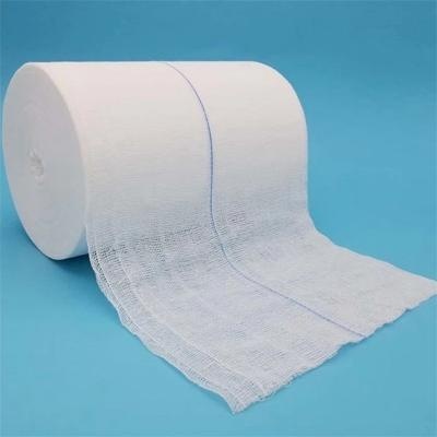 Medical Sterile Gauze Roll With X Ray 21'/30'/40' Yarn 100% Cotton Medical Consumbles Hydrophile Gauze Roll